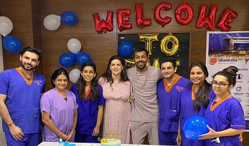 hardik pandya welcome his baby, see image