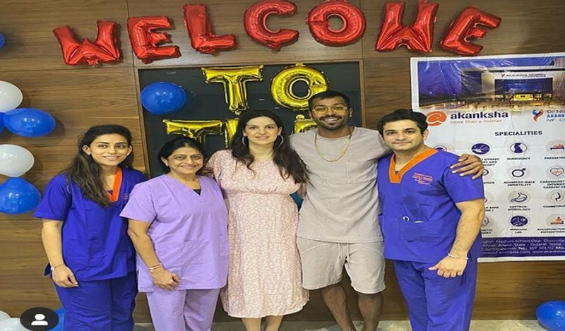 hardik pandya welcome his baby, see image