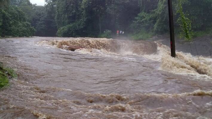 Heavy water flow in Chalippuzha River Kozhikode Heavy water flow in Chalippuzha River Kozhikode