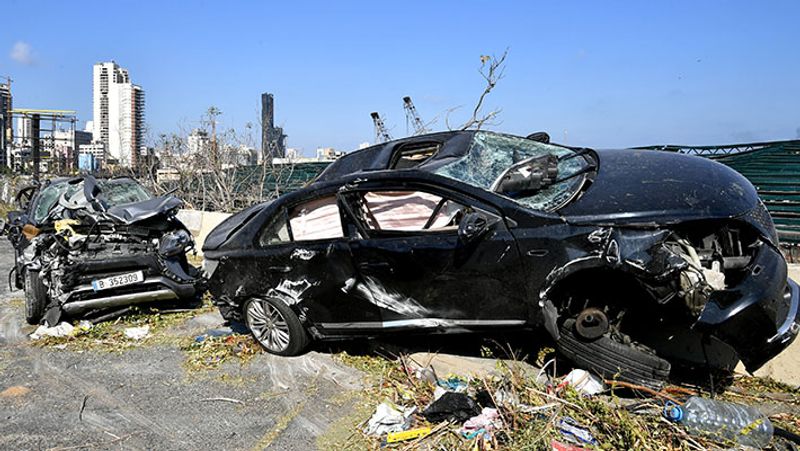 shocking photographs after the blast in Ammonium nitrate explosive in lebanon capital Beirut kpa