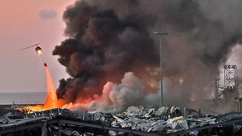 shocking photographs after the blast in Ammonium nitrate explosive in lebanon capital Beirut kpa