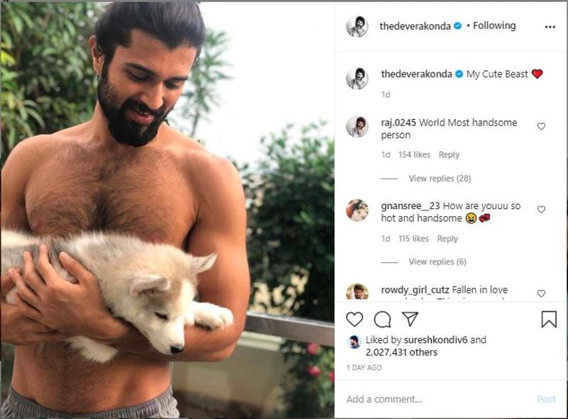 South superstar Vijay Deverakonda shirtless pic goes viral
