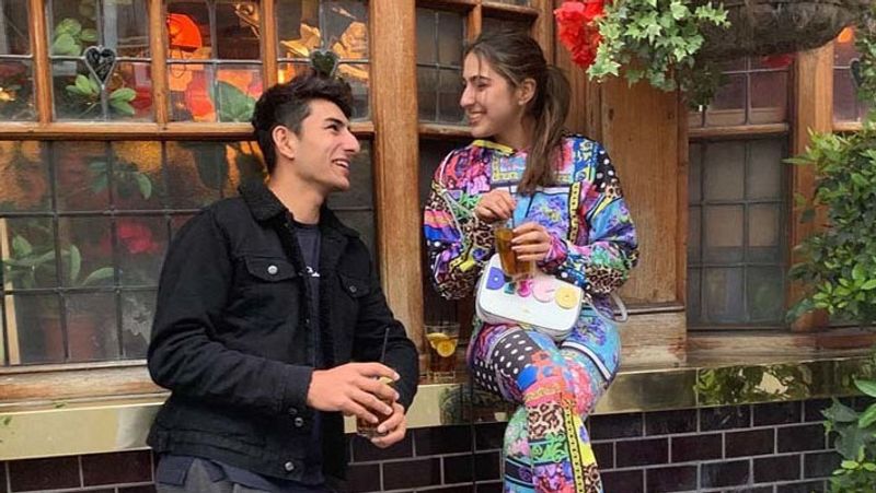 Sara Ali Khan And Brother Ibrahim Ali Khan chilling in pool Sharing incredible relationship and siblings goal KPJ