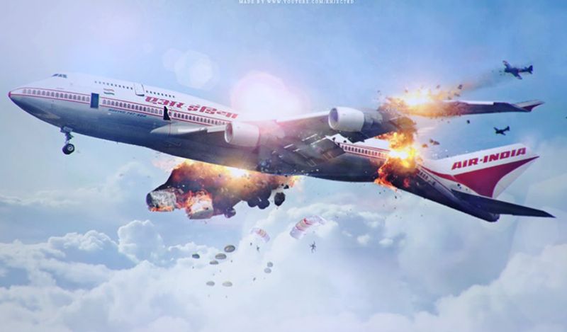 Biggest plane crash recorded in India burning hundreds of people alive kph