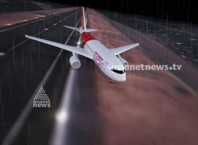 karipur flight accident how the accident happened graphical representation