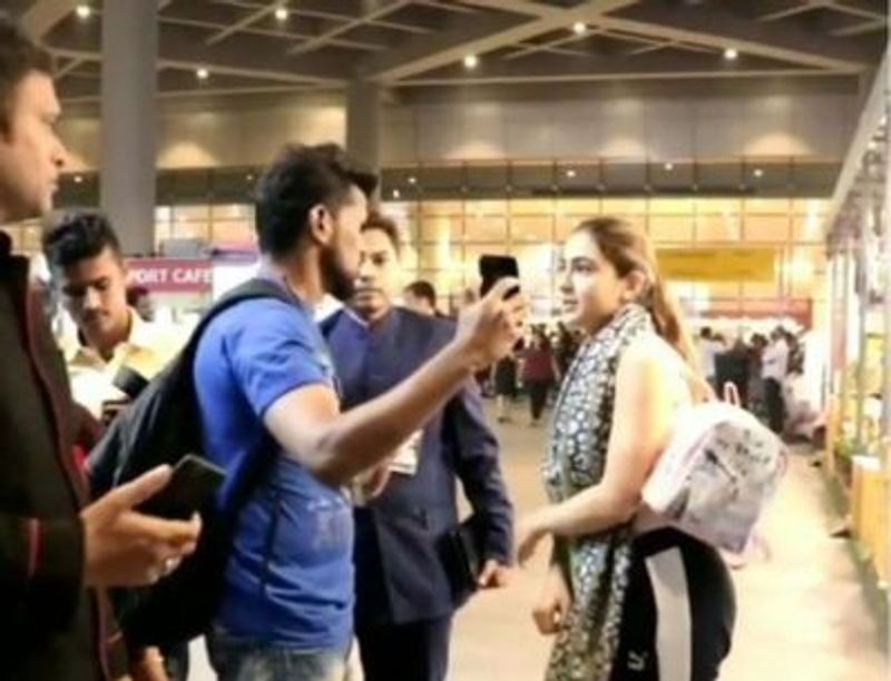 When a fan tried to touch Sara Ali Khan inappropriately here's what happened next