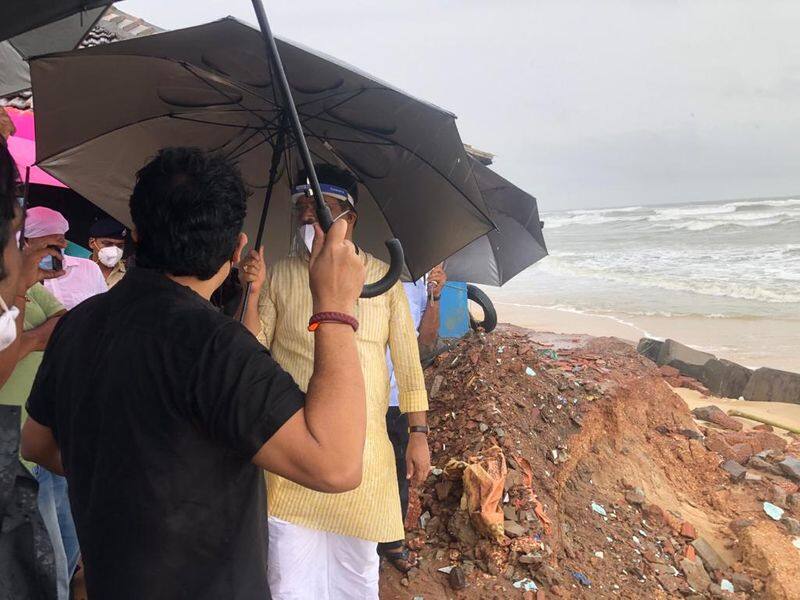 Minister R Ashoka Visit Flood Victim Area in Mangaluru