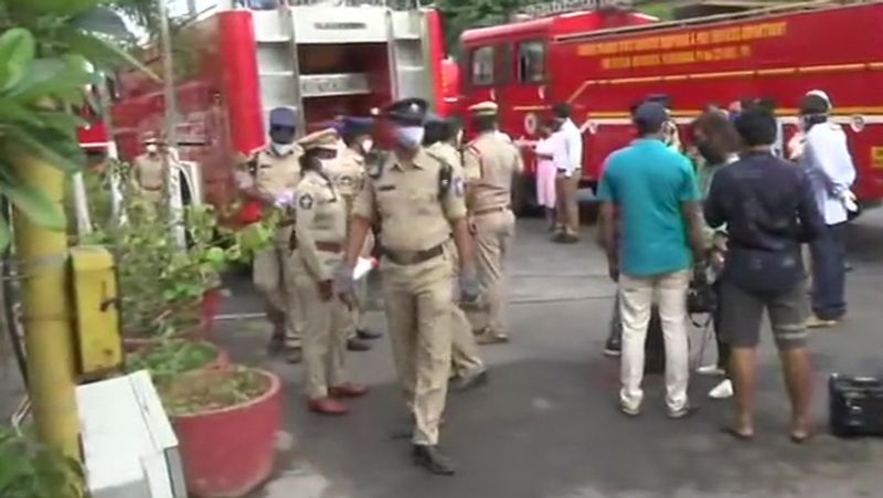 Andhra pradesh vijaywada covid 19 care centre fire See here pics of incident KPY