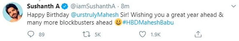 Tollywood Celebrities Wishes Mahesh Babu on His Birthday