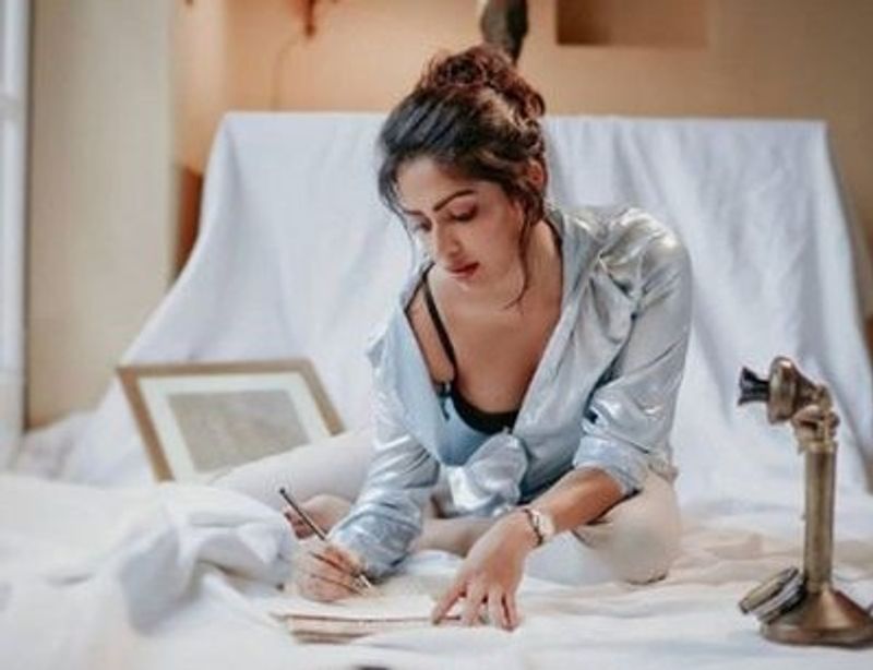 Actress Amala Paul with her boy friend in bed and party celebration photos going viral