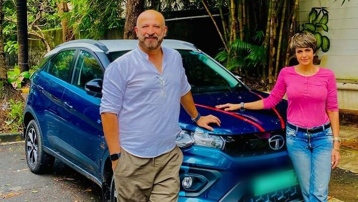 Mandira Bedi recently added a brand new Tata Nexon EV to her garage Mandira Bedi recently added a brand new Tata Nexon EV to her garage