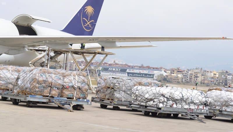 saudi send third flight to Lebanon to help victims of blast