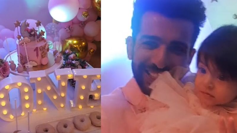 jay bhaushali and mahhi vij celebrate their daughter tara first grand birthday here is the photos of celebration KPJ