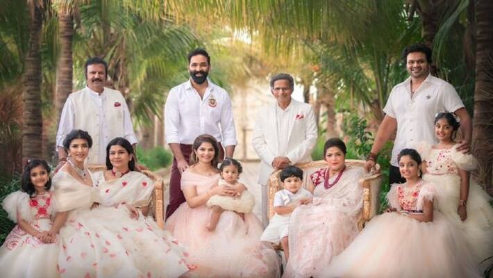 grand daughter birthday celabrations was held at manchu mohanbabu house grand daughter birthday celabrations was held at manchu mohanbabu house