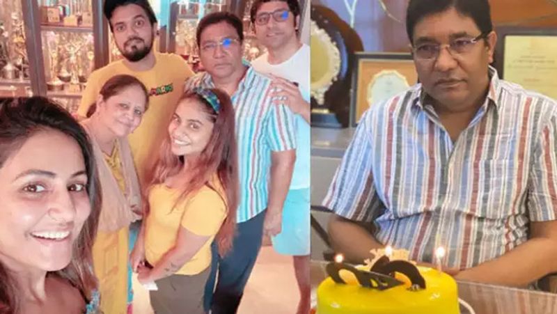 naagin 5 actress hina khan celebrated father's birthday with family and boyfriend rocky jaiswal KPJ