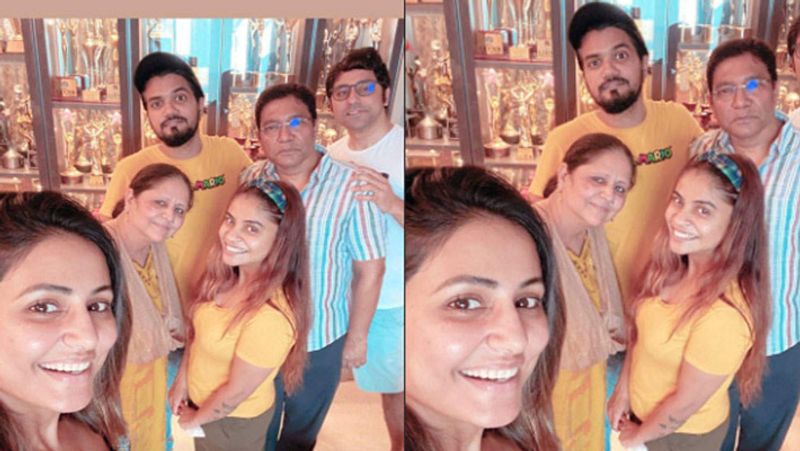 naagin 5 actress hina khan celebrated father's birthday with family and boyfriend rocky jaiswal KPJ