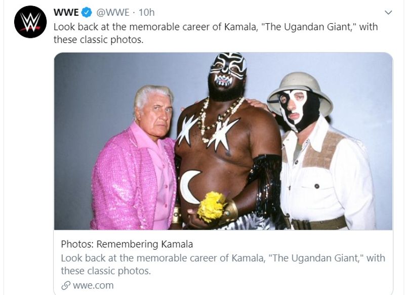 Death of US WWE wrestler James Kamala Harris asa