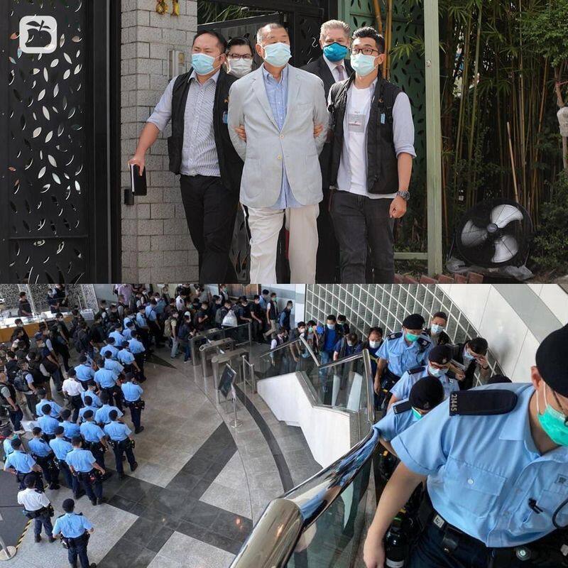china begins to tighten the fist in Hong Kong, Jimmy Lai, media baron arrested