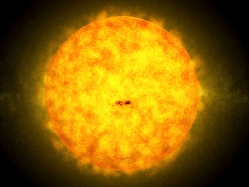 A massive Sunspot turning towards Earth, could affect electrical operations ALB