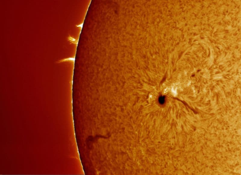 A massive Sunspot turning towards Earth, could affect electrical operations ALB