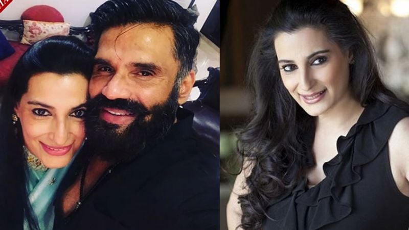 Bollywood actor suniel shetty's birthday with wife mana shetty known as lady ambani of Bollywood KPJ