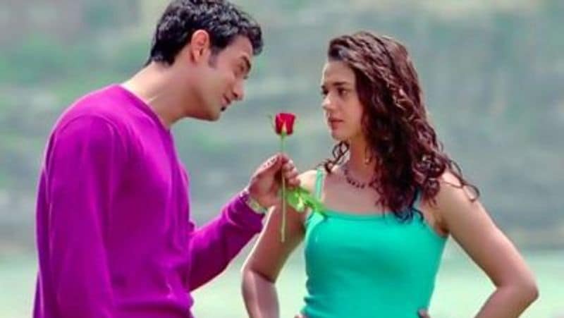 Preity Zinta cuts husband gene goodenough hair professionaly
