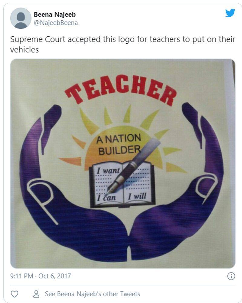 is it Supreme Court Approve A Logo For Teachers