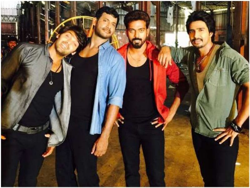 Actor vishal Fans Slams Arya for getting him to Gym