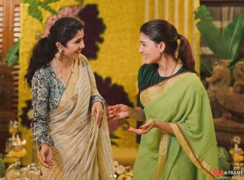 rana marriage function samantha wear cotton saree photo gallery