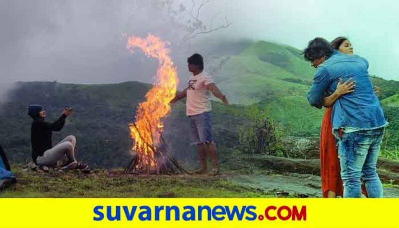 Kannada Duniya vijay sanjana anand shoots for salaga romantic song