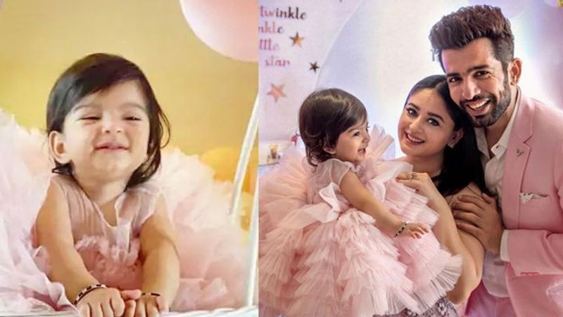 jay bhaushali and mahhi vij celebrate Janmasthami dressup daughter tara as Kanhaiya KPJ