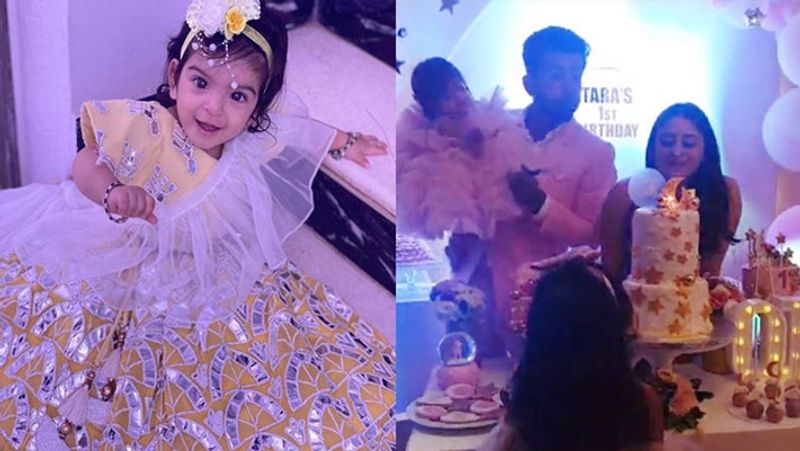 jay bhaushali and mahhi vij celebrate Janmasthami dressup daughter tara as Kanhaiya KPJ