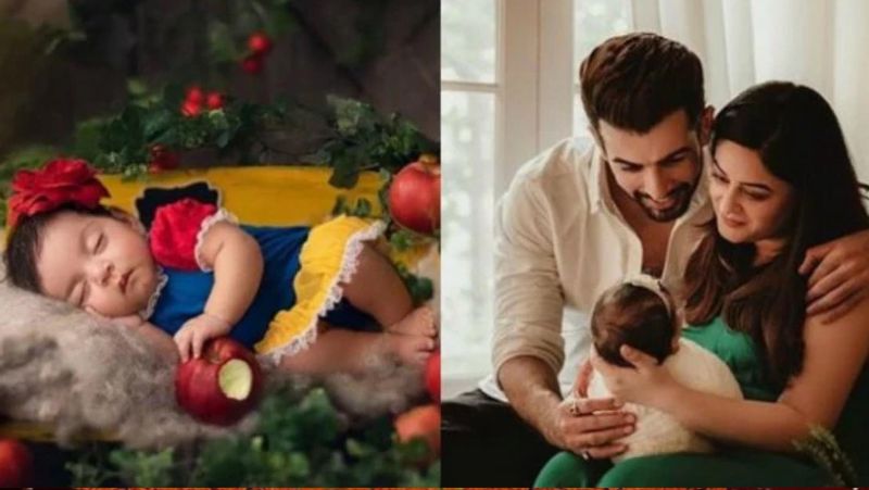 jay bhaushali and mahhi vij celebrate Janmasthami dressup daughter tara as Kanhaiya KPJ