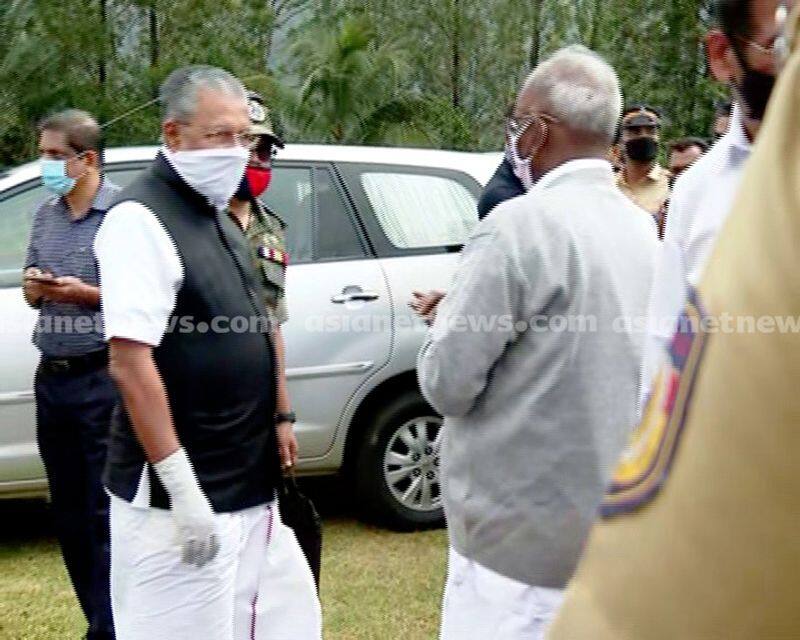rajamala tragedy kerala cm pinarayi vijayan and governor travel to pettimudy