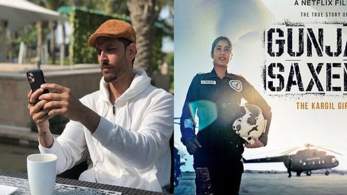 gunjan saxena starring sridevi daughter janvi kapoor was lauded by hrithik roshan gunjan saxena starring sridevi daughter janvi kapoor was lauded by hrithik roshan