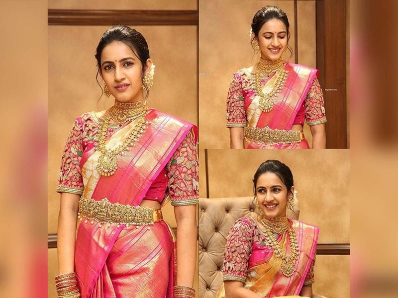 Mega Daughter Niharika Konidela in bridal attire