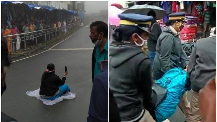 Pembilai Orumai leader Gomati arrested for blocking chief minister vehicle in idukki Pembilai Orumai leader Gomati arrested for blocking chief minister vehicle in idukki