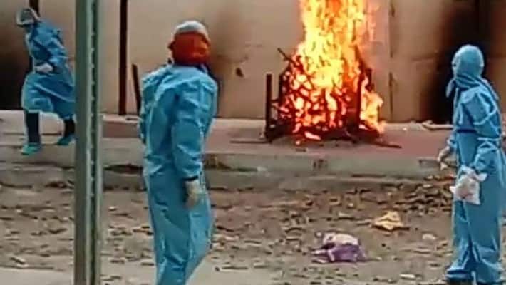 madhya pradesh mews fire broke out in the funeral corona infected kpr madhya pradesh mews fire broke out in the funeral corona infected kpr