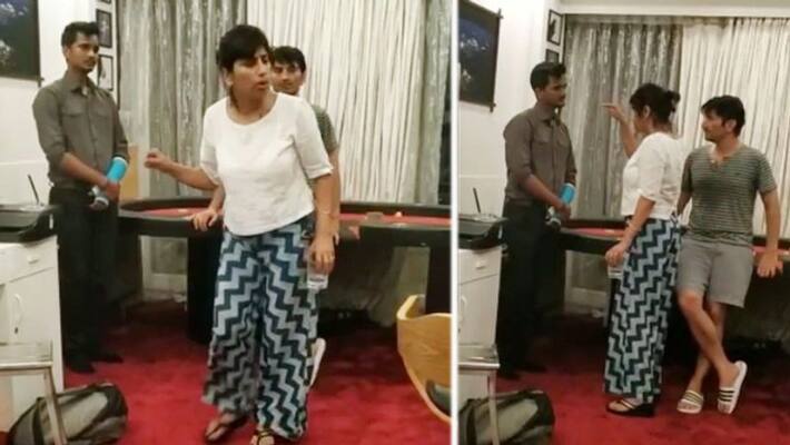 Sushant Singh Rajput Suicide case Sister priyanka And brother in law asking question about account to rajat mewati video viral KPY Sushant Singh Rajput Suicide case Sister priyanka And brother in law asking question about account to rajat mewati video viral KPY