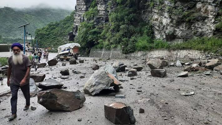 landslides in Durga temple, 4 persons under the rubble..? ksp landslides in Durga temple, 4 persons under the rubble..? ksp