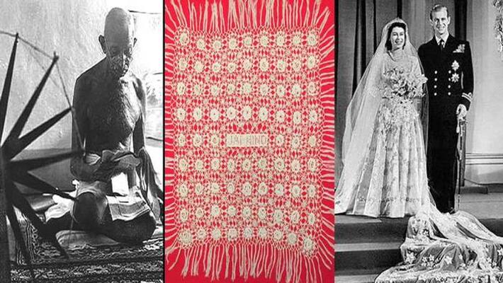 Gandhijis wedding gift to Queen Elizabeth Gandhijis wedding gift to Queen Elizabeth
