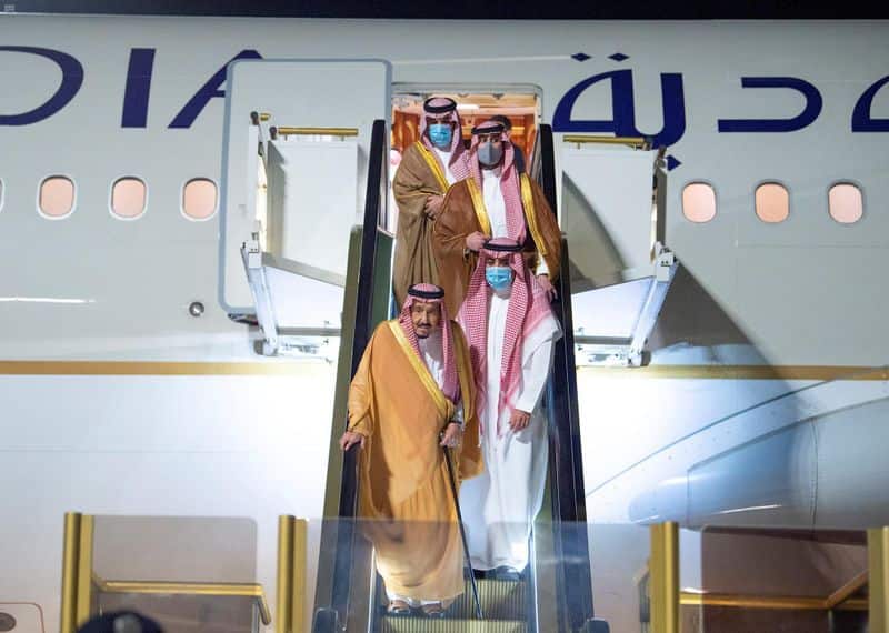 King Salman arrived in NEOM to rest after surgery