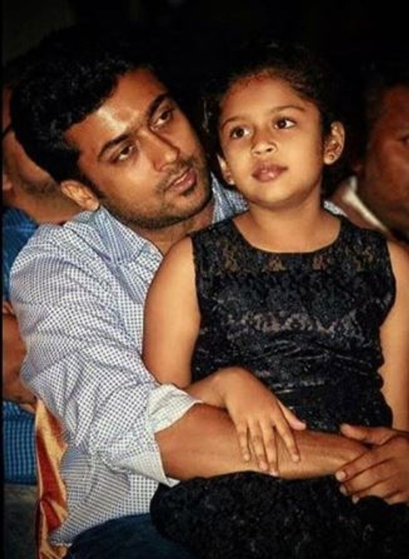 surya and jyothika pair daughter diya rare photos