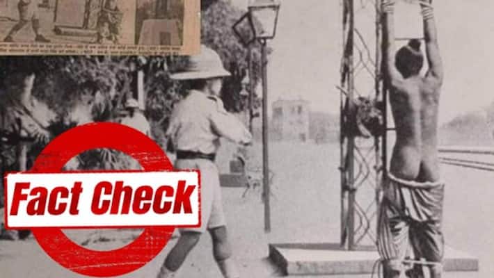 fact check news viral image is not bhagat singh whom getting flogged bsm fact check news viral image is not bhagat singh whom getting flogged bsm