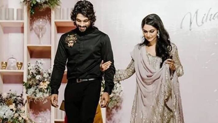 Allu Arjun and sneha reddy pic from neeharika's wedding Allu Arjun and sneha reddy pic from neeharika's wedding