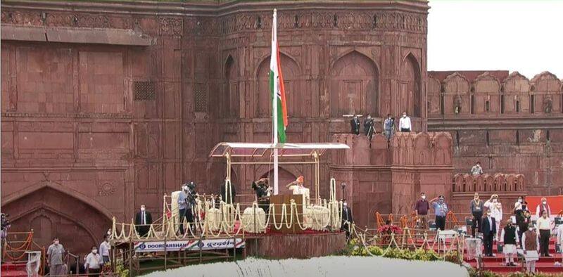 PM Modi flag hoisting in Delhi sengottai