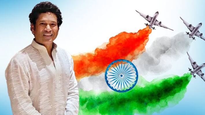 Sachin Tendulkar urges people for unitedly fight against Covid19 on 74 Independence Day spb Sachin Tendulkar urges people for unitedly fight against Covid19 on 74 Independence Day spb