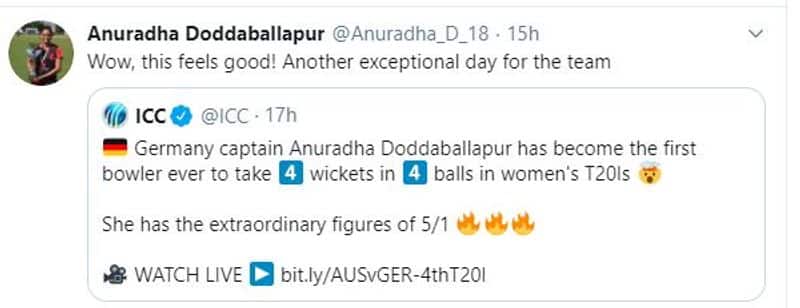 Former Karnataka Woman Cricketer Anuradha Doddaballapur Sets new Bowling World Record as Germany Captain
