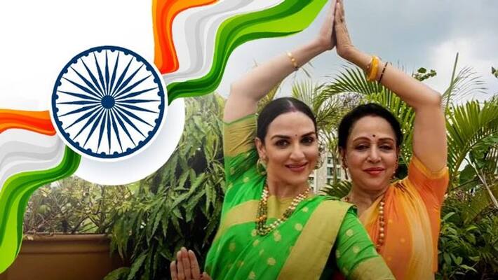 An Independence Day video of Hema Malini, Esha Deol along with other singers and actors surfaced online ADB An Independence Day video of Hema Malini, Esha Deol along with other singers and actors surfaced online ADB