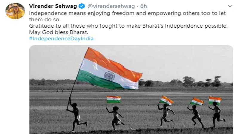 indian cricketer wishes everyone on 74th independence day dva